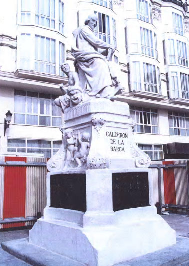 Monumento a Calderón de la Barca. Plaza de Sta. Ana. Madrid